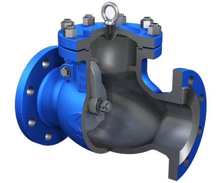 Van 1 chiều lá lật tiêu chuẩn DIN PN16/PN25/PN40