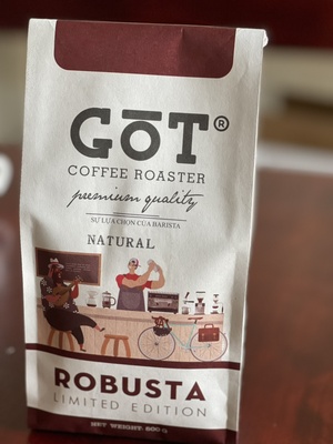 GOT COFFEE - Cà phê Honey Robusta hạt rang 500g