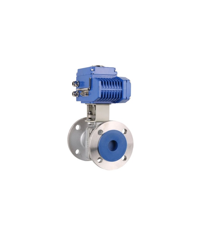Van bi inox điện từ On- Off nối bích