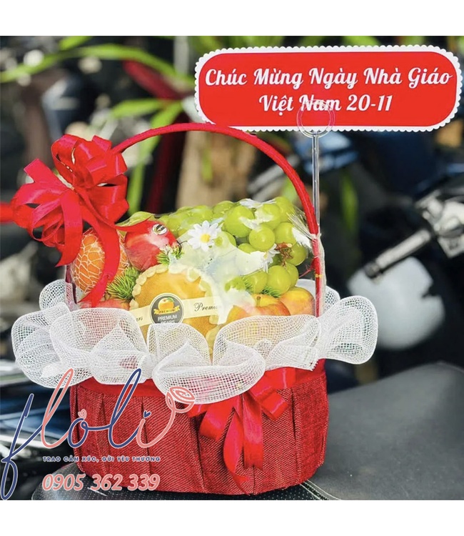 Giỏ trái cây tặng Thầy Cô nhân ngày 20/11 – Món quà tri ân ngọt ngào