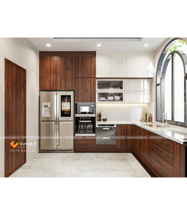 Tủ bếp nhựa cánh Laminate CLA05