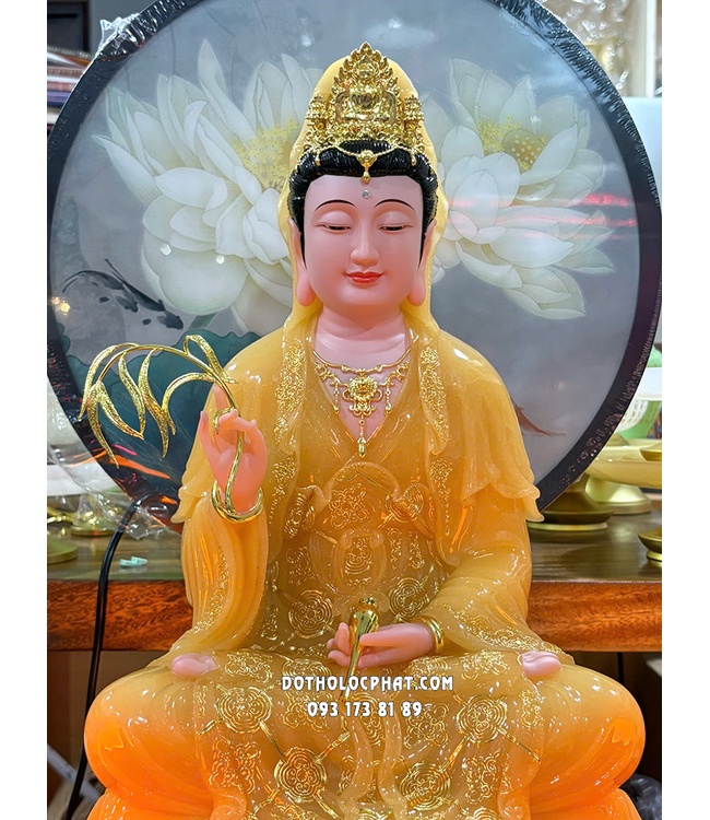 Trọn bộ Tượng Quan Âm Bồ Tát Ngồi thờ trong nhà đẹp nhất QABT-149