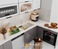 Mẫu tủ bếp Inox cánh kính cường lực CK78