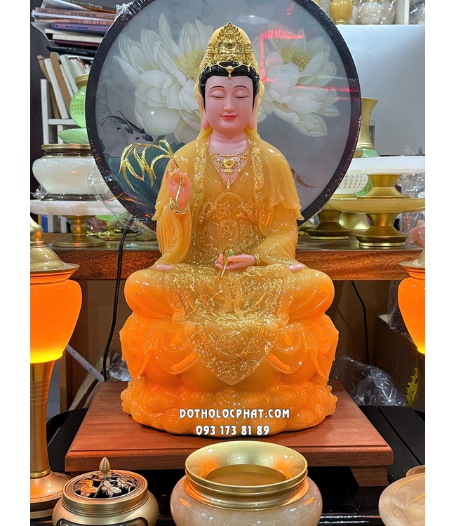 Trọn bộ Tượng Quan Âm Bồ Tát Ngồi thờ trong nhà đẹp nhất QABT-149