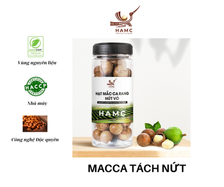 Hạt Macca Tách nứt Rang hồng ngoại 500gr